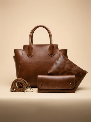 Structured Box Tote – Tangerine