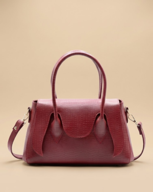 Flap Satchel Bag – Maroon